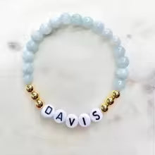 custom name Bracelet Couple Bracelets for women/men custom Handmade Natural Stones Beads letter Bracelet Charm Jewelry Gifts