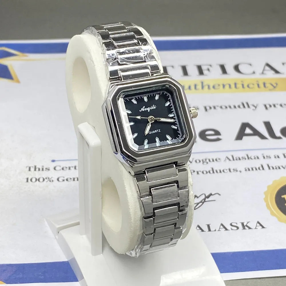 AQUILINE Fashion Women Luxury Stylish Girls watch Stainless-Steel Water-Resistant Female Watch for women Ladies