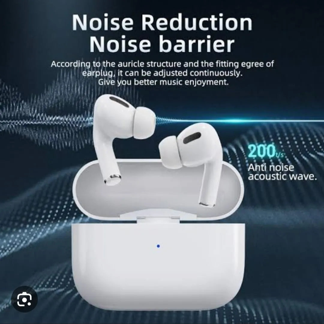 Airpods Air Pro 3rd Gen TWS (True Wireless Stereo) Bluetooth Earbuds Dual Earphones Headset (Connect With All Bluetooth Devices).BLUETOOTH hand free.
