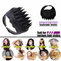 1pc Silicone Shampoo Brush Body Massage Brush Bath Shower Brush Salon Hairdressing Tool Scalp Massage Comb Hair Washing Comb