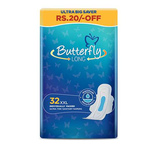 Butterfly Long Ultra Big Saver Sanitary Pads Long 32 Pcs