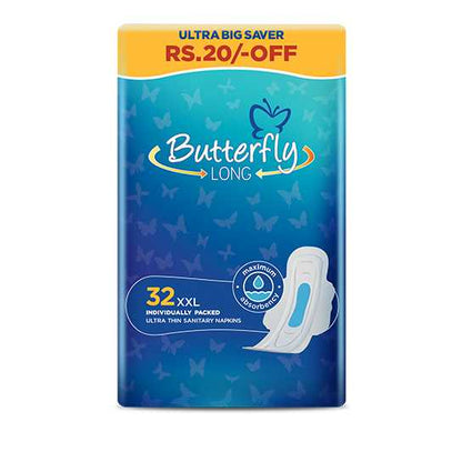 Butterfly Long Ultra Big Saver Sanitary Pads Long 32 Pcs