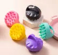 1pc Silicone Shampoo Brush Body Massage Brush Bath Shower Brush Salon Hairdressing Tool Scalp Massage Comb Hair Washing Comb