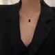 Korean Style Black Geometric Pendant Necklace Collar Neck Chain