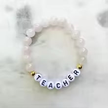 custom name Bracelet Couple Bracelets for women/men custom Handmade Natural Stones Beads letter Bracelet Charm Jewelry Gifts