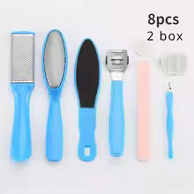 Professional 10 in 1 foot pedicure tools kit spa foot care manicure pedicure set foot relief hard callus removing tools set heels crack repair foot beauty care tools kit 10 in 1 pedicure tools set
