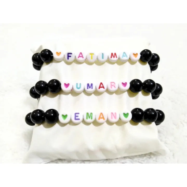 custom name Bracelet Couple Bracelets for women/men custom Handmade Natural Stones Beads letter Bracelet Charm Jewelry Gifts