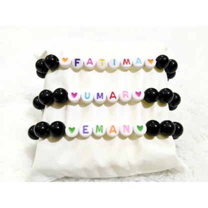custom name Bracelet Couple Bracelets for women/men custom Handmade Natural Stones Beads letter Bracelet Charm Jewelry Gifts