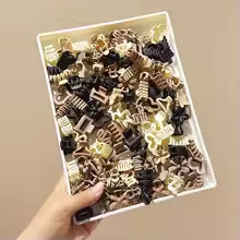 5/10/20/30pcs Beige Mixed Pack Small Clips, Cute Girl Accessories - Perfect for Daily Use &amp; Special Occasions