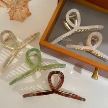 5 Pcs Mixed Colors And Shapes Big Hair Claw Clips for Women Girls Thin Thick Curly Hair, Strong Hold Jaw Clips.