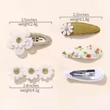 2025 Cute Flower Hairpins Set Children Baby Girls Kids Hair Clips Pin Barrettes Accessories Hairclip Headwear Headdress Ornament