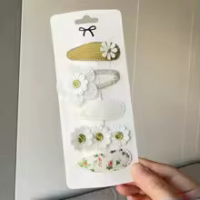 2025 Cute Flower Hairpins Set Children Baby Girls Kids Hair Clips Pin Barrettes Accessories Hairclip Headwear Headdress Ornament