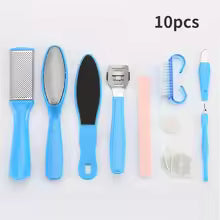 Professional 10 in 1 foot pedicure tools kit spa foot care manicure pedicure set foot relief hard callus removing tools set heels crack repair foot beauty care tools kit 10 in 1 pedicure tools set