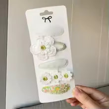 2025 Cute Flower Hairpins Set Children Baby Girls Kids Hair Clips Pin Barrettes Accessories Hairclip Headwear Headdress Ornament