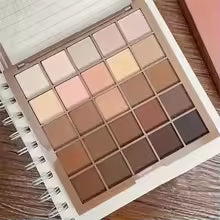 25 Color Eyeshadow Palette - Neutral Gray and Brown Earthy Tone, Coffee and Chocolate Style, Create a Multi-Functional Makeup Appearance That Naturally to Theate
