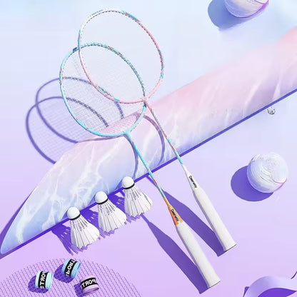 Badminton Set for Outdoor Backyard Games - 2 Badminton Rackets - 2 Shuttlecocks - Carry Bag - Complete Set for 2 Players