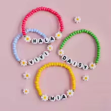 custom name Bracelet Couple Bracelets for women/men custom Handmade Natural Stones Beads letter Bracelet Charm Jewelry Gifts