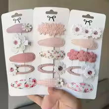 2025 Cute Flower Hairpins Set Children Baby Girls Kids Hair Clips Pin Barrettes Accessories Hairclip Headwear Headdress Ornament